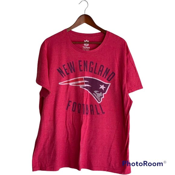 New England Patriots Red Men's XXL T-Shirt Football NFL Team Apparel - Picture 6 of 9